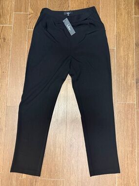 Lulu's Black Straight-Leg Ponte Pants